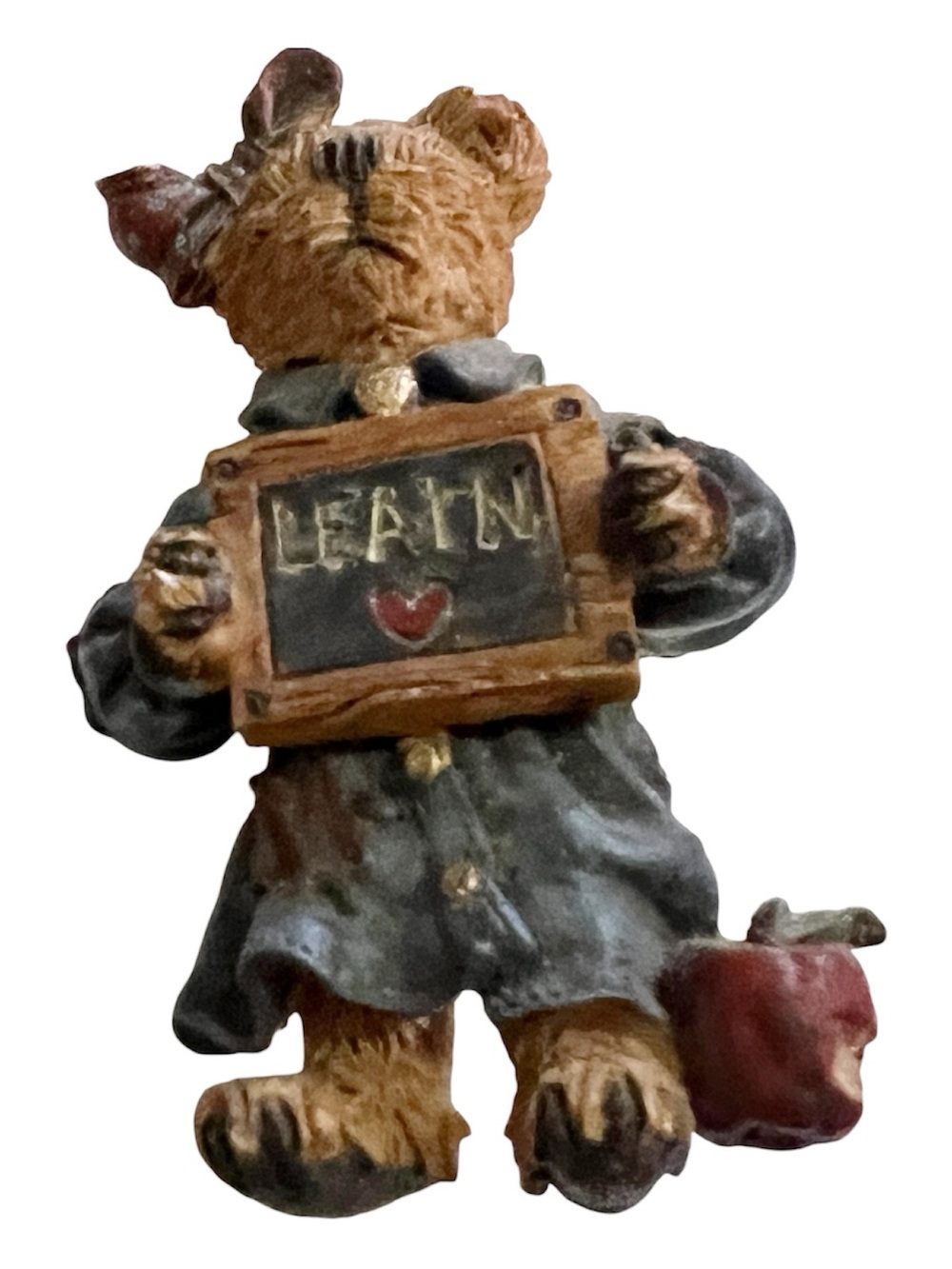 Vintage Boyds Bears Brooch Pin Resin Learn Teacher